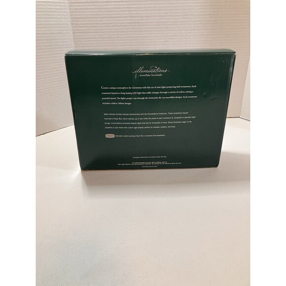 Hallmark Illuminations Snowflake Snowballs & Powerbox Christmas Holiday Decor - Picture 2 of 7